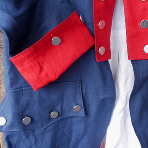 Linen Revolutionary War Coat - Chest 52"