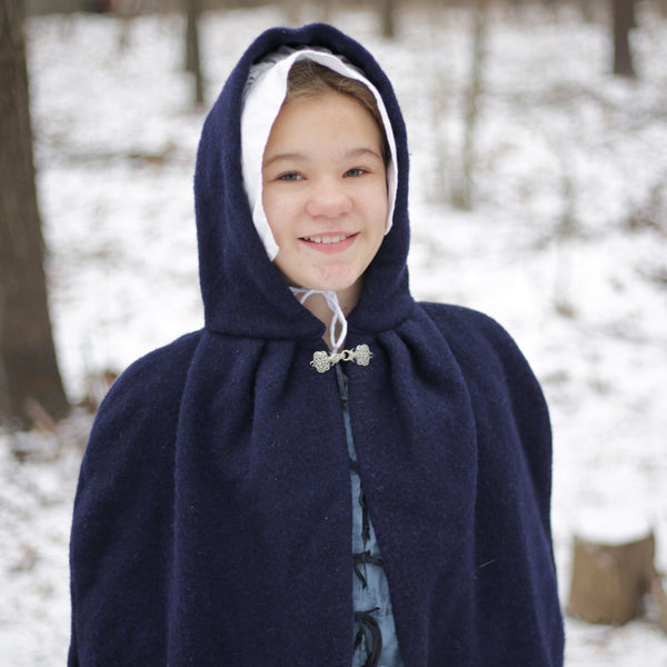 Ladies hooded cape outlet
