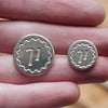 71st Regiment of Foot Buttons  1775-1784 7/8" and 5/8"