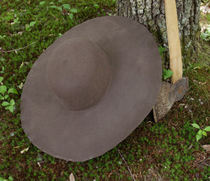 Brown Standard Wool Felt Hat Blank (Unlined)