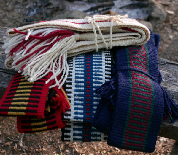 Loom-Woven Red Sash