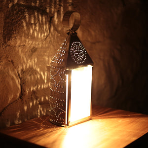 Pierced Tin Ship's Lantern