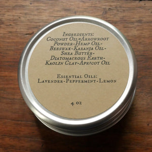 Natural Deodorant - Lavender, Lemon, and Peppermint
