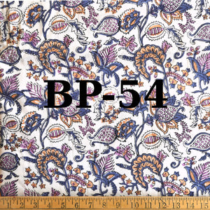 Block Print Fabric by the Yard