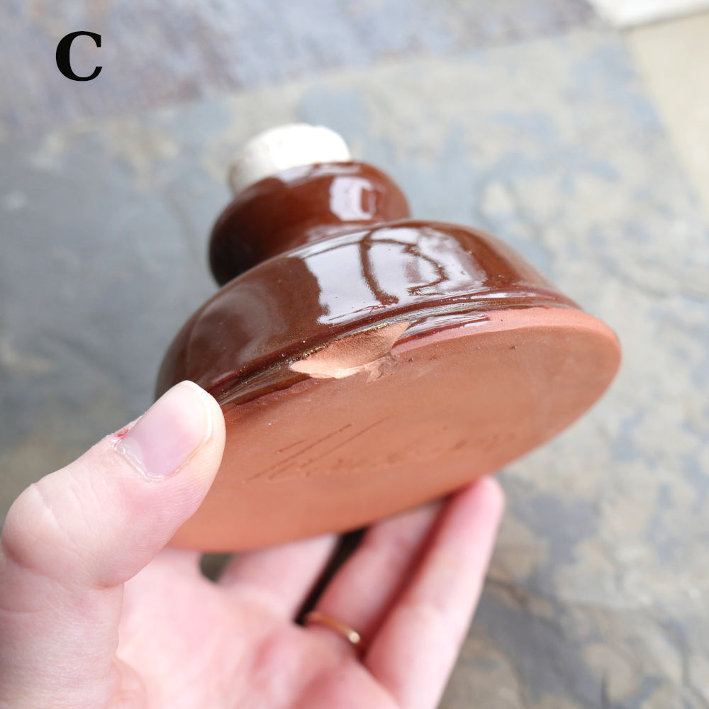 Redware Inkwells - Seconds