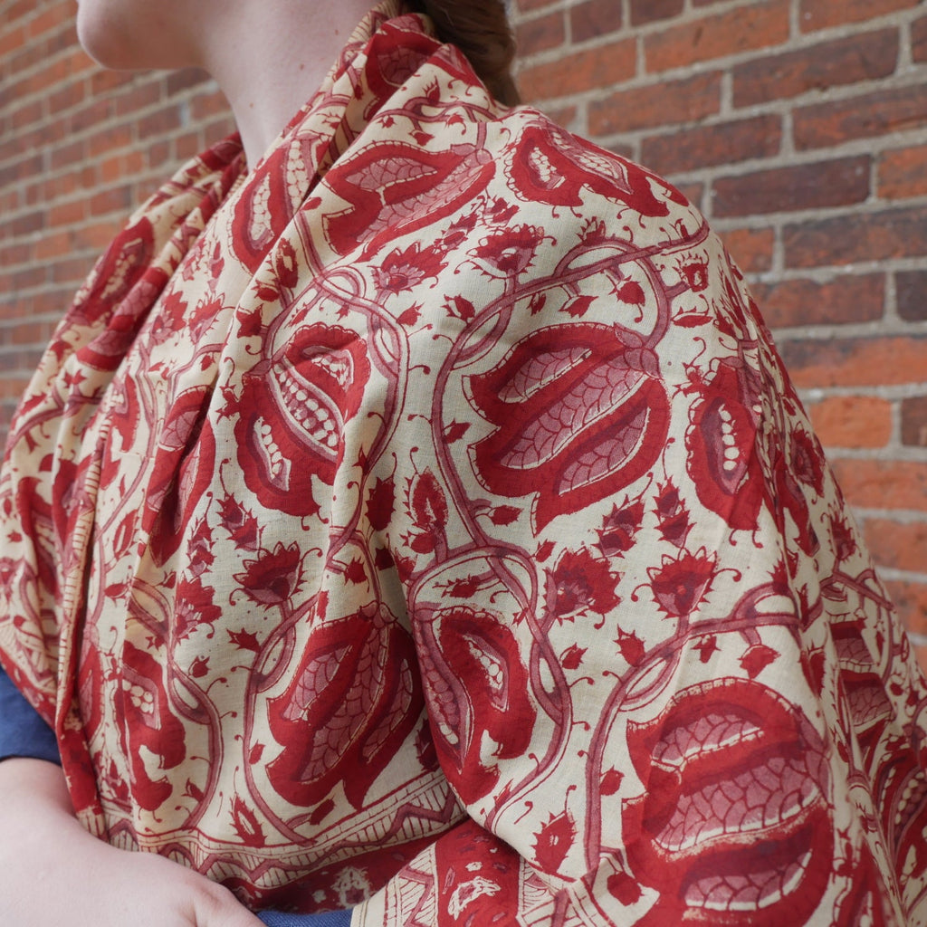 Block Printed Kerchief - Two Color