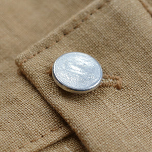 Single Plain Pewter Button - 7/8" or 5/8"