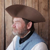 Brown Standard Wool Felt Civilian Tricorn