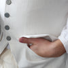 White Heavy Cotton Waistcoat - 1770's Style