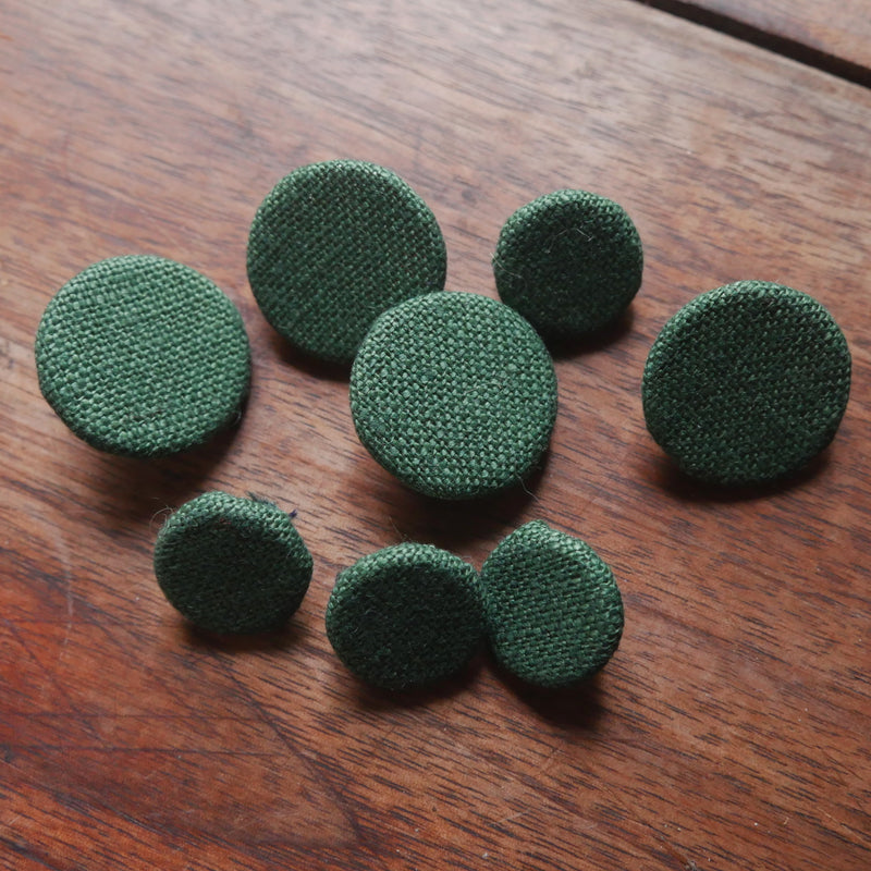 Linen Covered Buttons 5/8