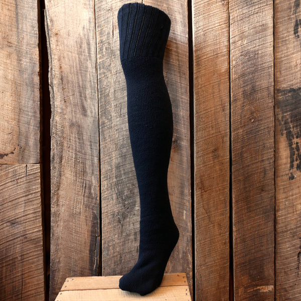 Heavy Black Cotton Stockings - Special Deal