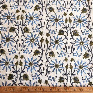 Block Print Fabric by the Yard