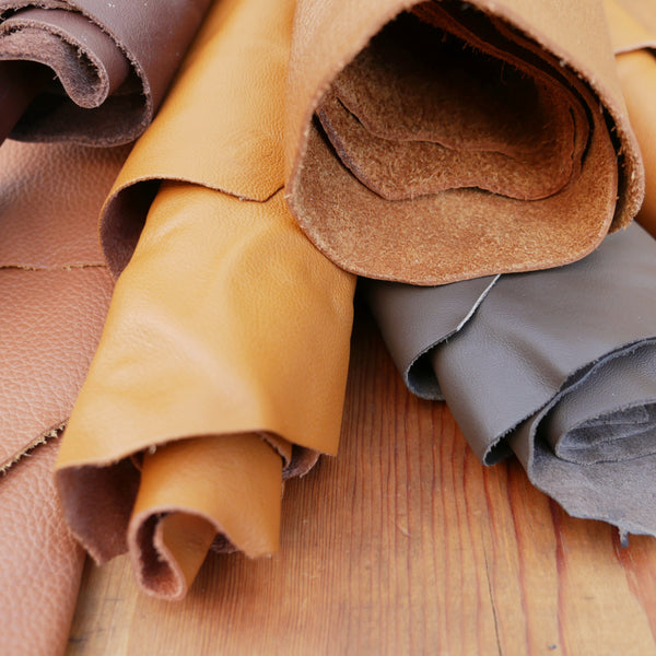 Leather Pieces - Brown