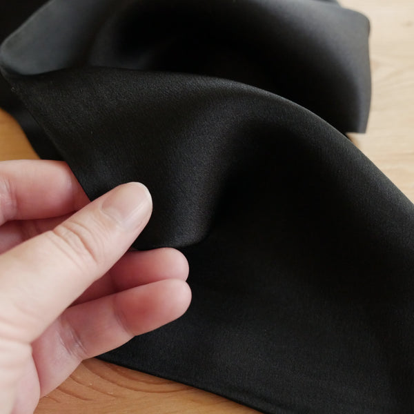 Men's Black Silk Cravat