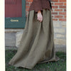 Linen Skirt in Earth Tones