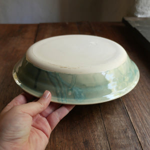 Green Glaze Pie Pan