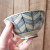 4-1/2" Striped Porcelain Bowl