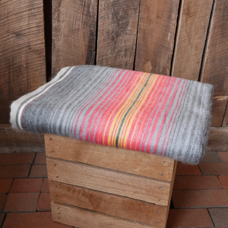 Colorful Alpaca Wool Blanket