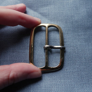 Medium Rectangular Brass Buckle