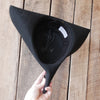 Crushed Black Civilian Tricorn - 22"