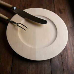 10" Wooden Plate