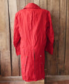 Crimson Red Linen Coat in size 48 - Second