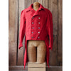 Crimson Red Linen Coat in size 48 - Second