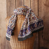 Blue-Brick Block Printed Cravat - Second