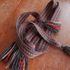Hand Woven Garters in Gray and Red - Special Deal