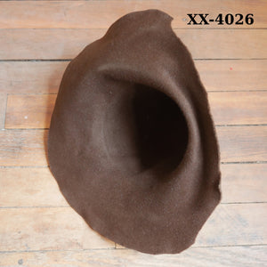 Fur Felt Blanks - Unfinished - Brown - Seconds