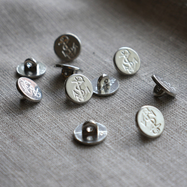 5/8"  Marine Small Plain Rim Buttons