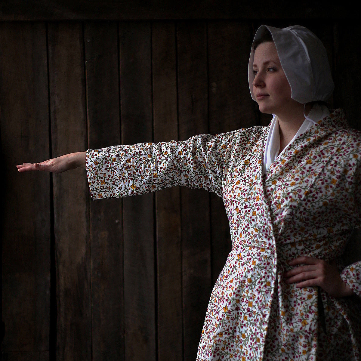 Ladies' Bed Gown in Cotton Twill – Townsends