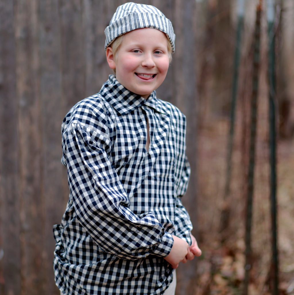 Boys' Workshirt Blue Checked
