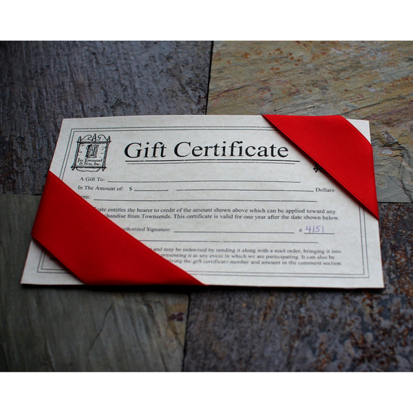 Paper Gift Certificate