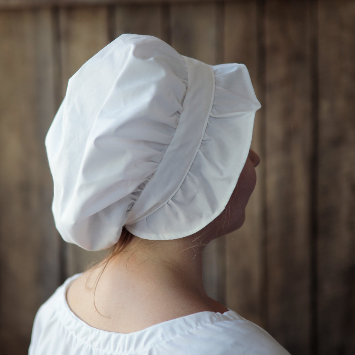 G＆F Co. COTTON DRESS CAP WHITEハンチング Cotton Gathered Cap in white cotton – Townsends