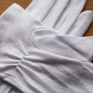 White Cotton Dress Gloves