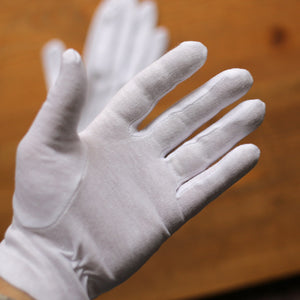 White Cotton Dress Gloves