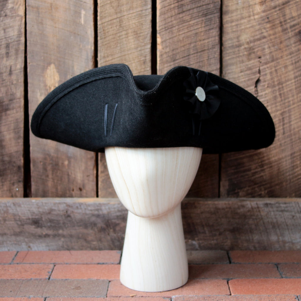 Old Stock Fur Felt Civilian Tricorn - Size 7 - Second