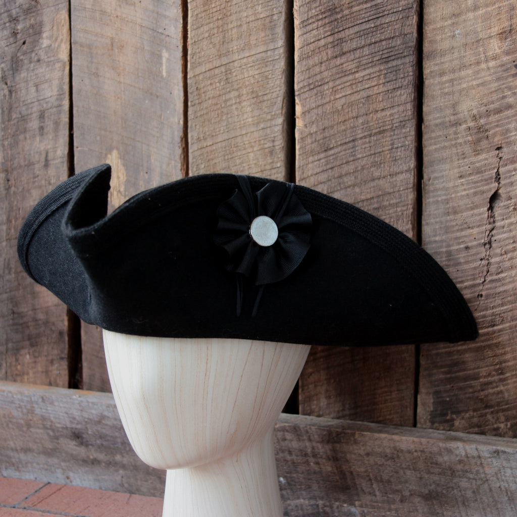 Old Stock Fur Felt Civilian Tricorn - Size 7 - Second
