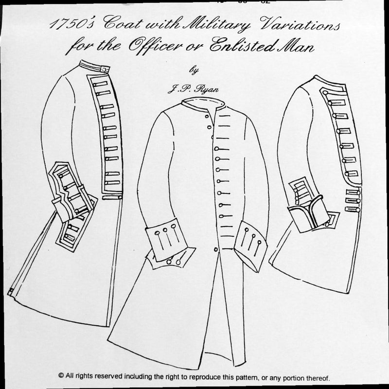 JR 1750's Men's Coat Pattern