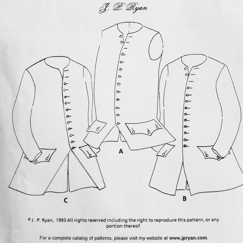 JR 18th Century Waistcoat Pattern
