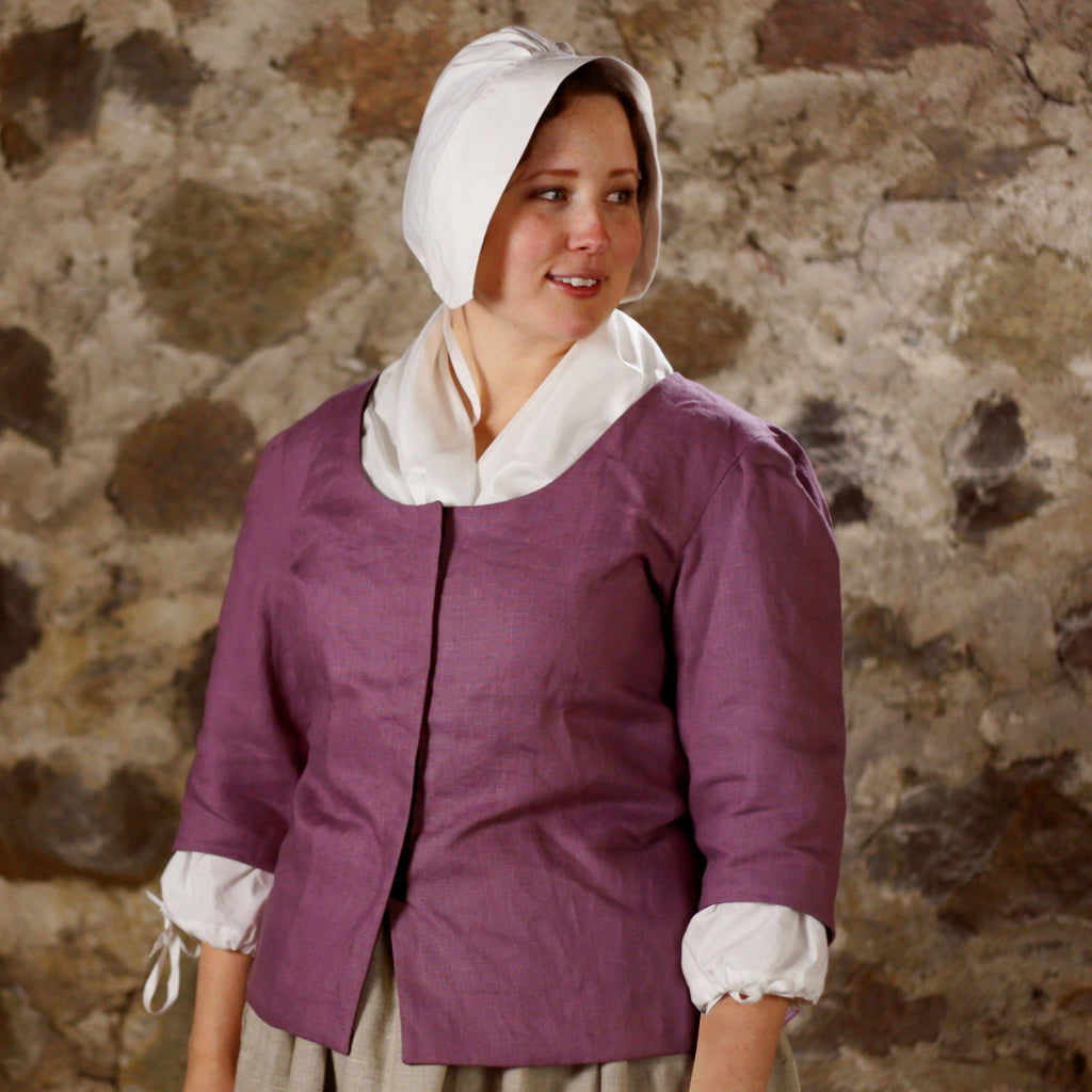 Ladies' Sleeved Bodice - Solid Linen
