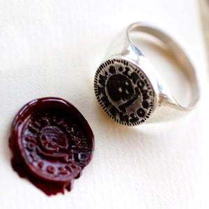 Memento Mori Signet Ring