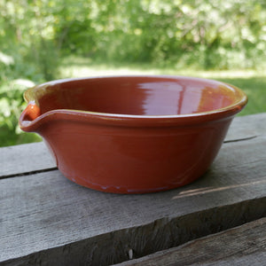 Redware Milk Pan