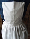 Pinner Apron in White Muslin