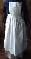 Pinner Apron in White Muslin