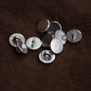 Plain Pewter Buttons Small Pack of 10