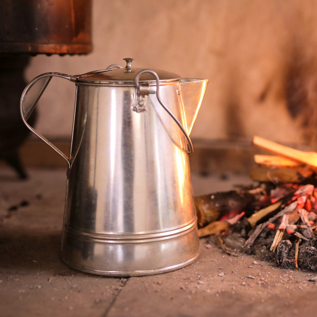 Handmade Tin Coffee Pot