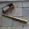 Brass Telescope in a Wooden Box