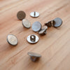 Plain Pewter Buttons Small Pack of 10